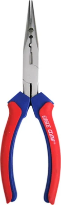 EAGLE CLAW LONG NOSE PLIERS 8IN